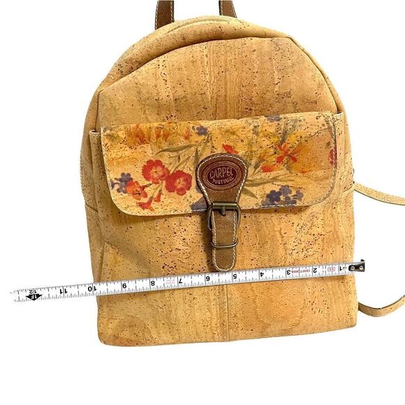 Carpel Eco friendly Vegan Floral Cork Backpack‎ Sustainable Hippie Boho main image 2